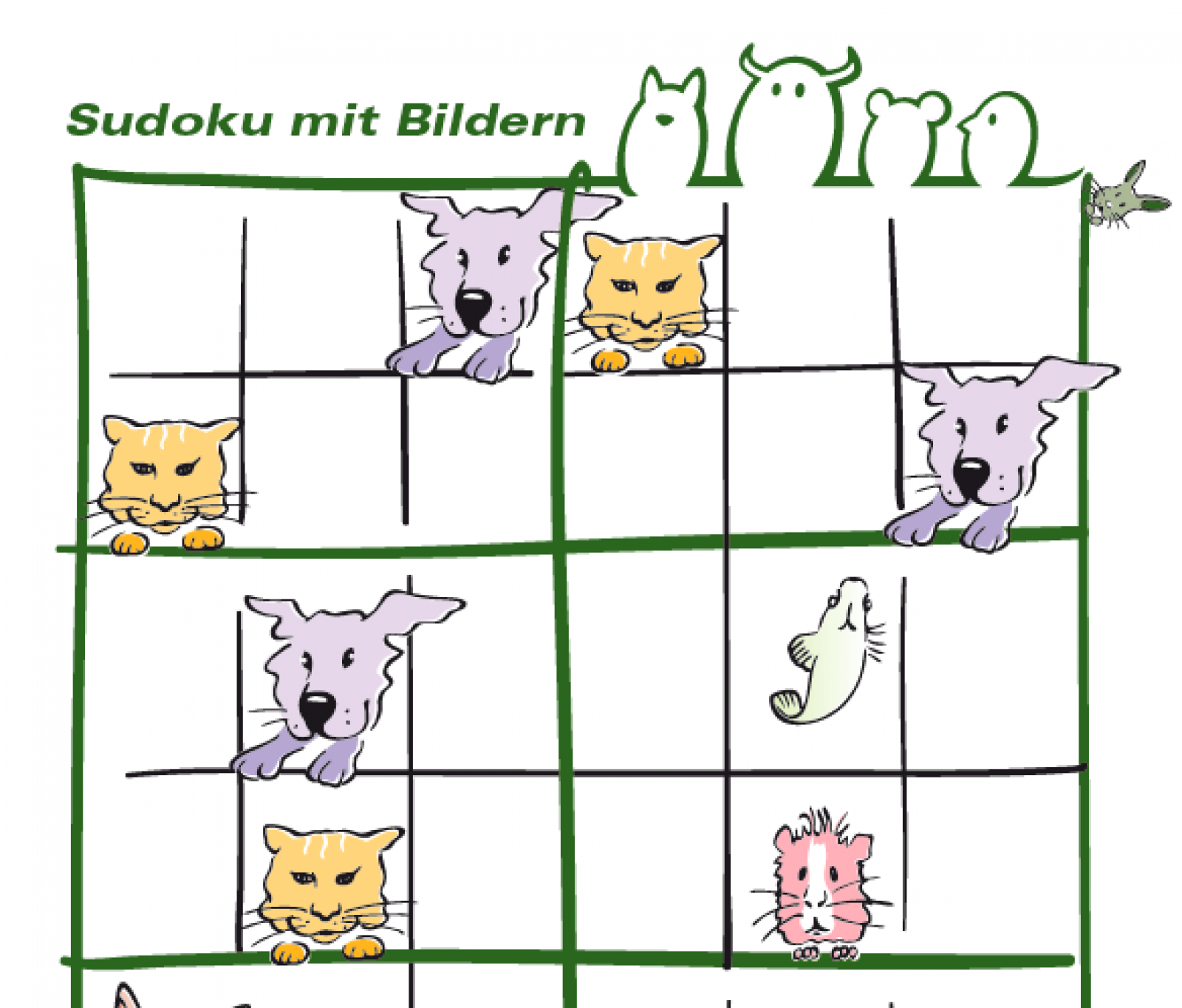 sudoku-heimtiere